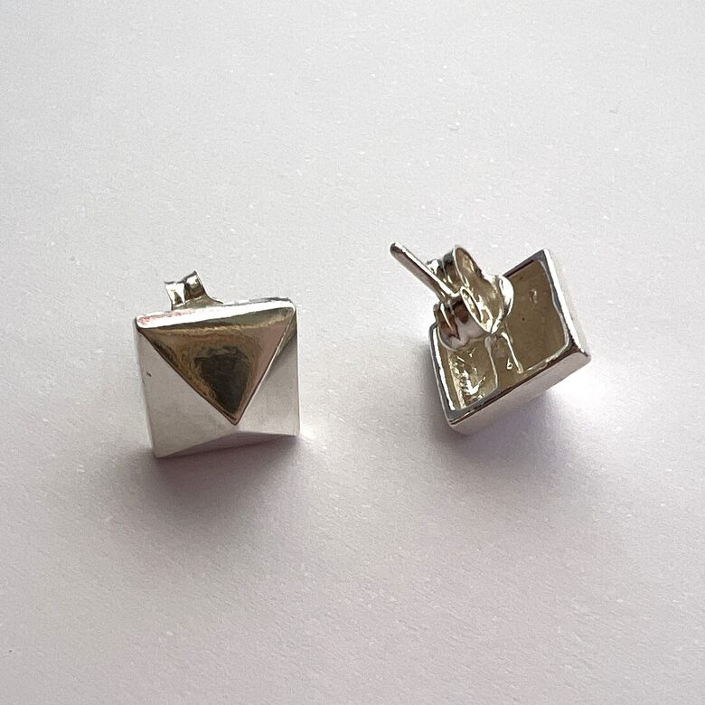 Silver Stud Earrings Tachuela